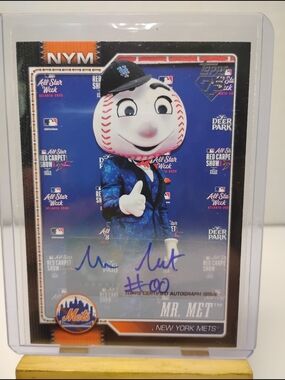 Topps Mr. Met Mascot Card - White, Blue, Orange